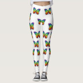 Leggings Monarque papillon arc-en-ciel (Devant)