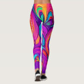 Leggings Monde coloré : Motif fleuri (Dos)