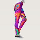 Leggings Monde coloré : Motif fleuri (Droite)