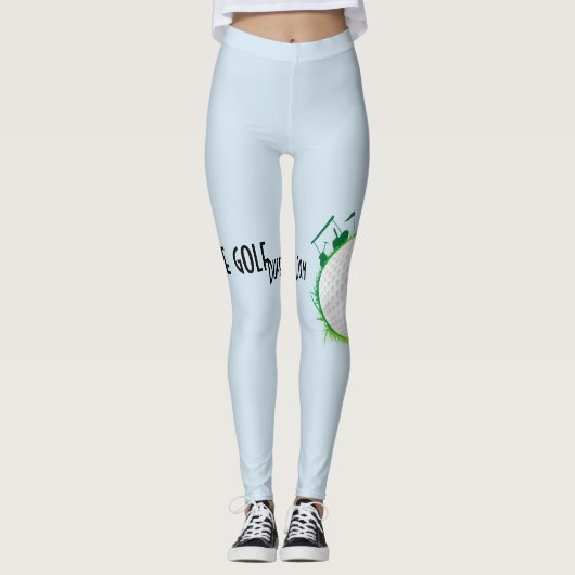 Leggings Monde de la plaque d'immatriculation de golf. plaq (Devant)