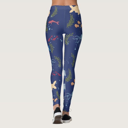 Leggings Monde sous-marin (Dos)