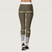 Leggings Mondrian Brown Beige 2 (Achterkant)