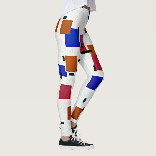 Leggings Mondrian - Composition en couleur A (Droite)