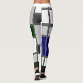 Leggings Mondrian Geïnspireerd 1 (Achterkant)