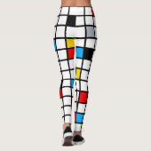 Leggings Mondrian géométrique Composition minimaliste moder (Dos)