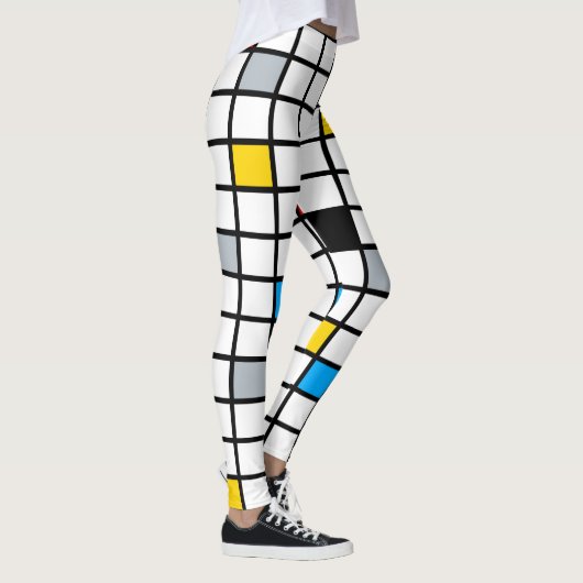 Leggings Mondrian géométrique Composition minimaliste moder (Droite)
