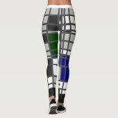 Leggings Mondrian Inspiré 3 [Couleur sur le dos] (Dos)