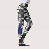 Leggings Mondrian Inspiré 3 [Couleur sur le dos] (Droite)