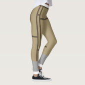 Leggings Mondrian Inspiré Beige Brown 1 (Droite)