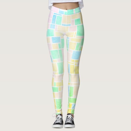 Leggings Mondrian Pastel 3 (Devant)