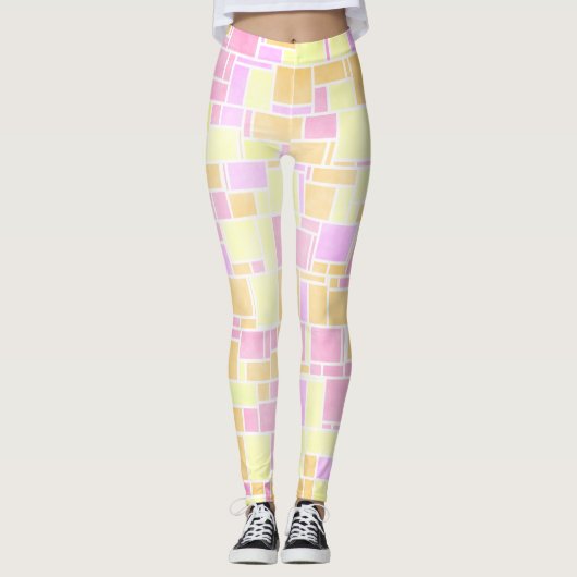 Leggings Mondrian Pastel 4 (Devant)
