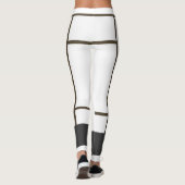 Leggings Mondrian White Brown 2 (Achterkant)
