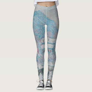 Leggings Monet - Norvège, village de Sandviken sous la neig