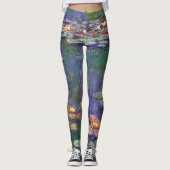 Leggings Monet Water Lilies Chef-d'oeuvre Peinture (Devant)
