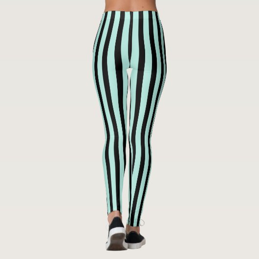 Leggings Monnaie Et Noir Gratté (Dos)