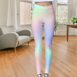 Leggings Monnaie violette rose holographique<br><div class="desc">Holographique,  rose,  violet et vert menthe pastels.</div>