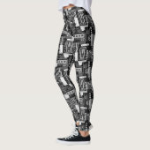Leggings monochromes Abstraits (Gauche)