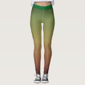 Leggings MONOGRAM GRADIENT VERT avec le nom Ombre (Devant)