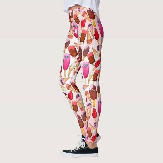 Leggings Monogramme à la crème glacée cuite Cone Popsicle (Gauche)
