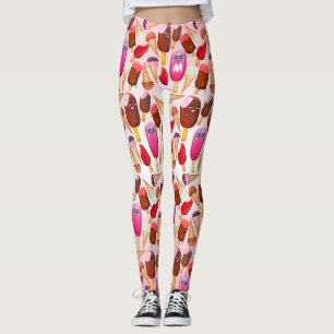 Leggings Monogramme à la crème glacée cuite Cone Popsicle