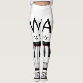 Leggings Monogramme ajouter le nom de la lettre initiale te (Devant)
