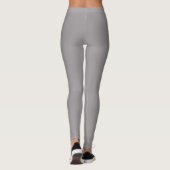 Leggings Monogramme blanc mignon gris heather classique per (Dos)
