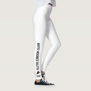 Leggings Monogramme Cheerleading fait sur commande de nom