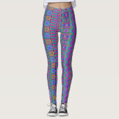 Leggings Monogramme de la tribu Aztec Bright Chic féminin e (Devant)