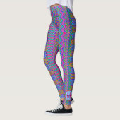 Leggings Monogramme de la tribu Aztec Bright Chic féminin e (Gauche)