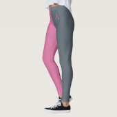 Leggings Monogramme Deux Tons Personnalisé (Gauche)