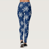 Leggings Monogramme Hiver Flocon de neige blanc Votre coule (Dos)
