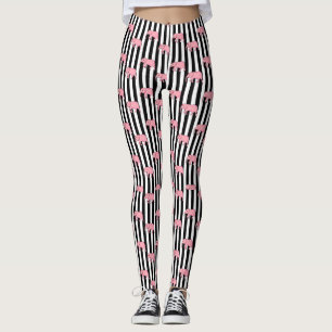 Leggings Monogramme moderne Eléphants roses Motifs