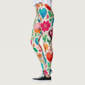 Leggings Monographie de la Saint Valentin moderne et monogr (Gauche)