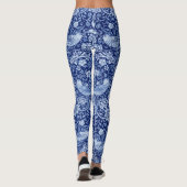 Leggings Monotone bleu de fraises Thief, William Morris (Dos)
