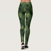 Leggings Monstera Leaf Tropical Pattern (Dos)