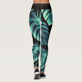 Leggings Monstera mystérieux (Dos)