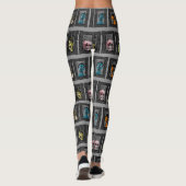 Leggings Monsters Portraits Déplaisants Illustrations Zombi (Dos)