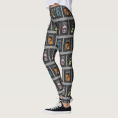 Leggings Monsters Portraits Déplaisants Illustrations Zombi (Gauche)