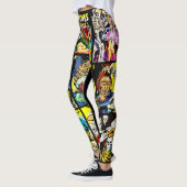 Leggings monstre créatures sorcières zombies horreur art (Gauche)