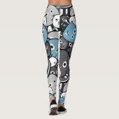 Leggings Monstre de gribouillis (Dos)