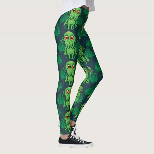 Leggings Monstre du Cthulhu vert (Droite)