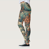 Leggings Monstre japonais Tattoo Art Sea (Gauche)
