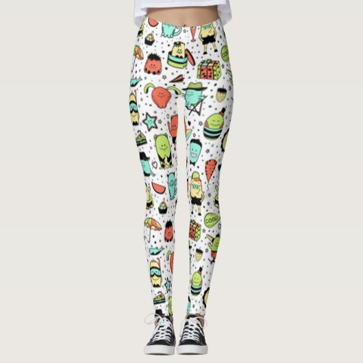 Leggings Monstres amusants (Devant)