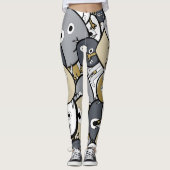 Leggings Monstres de Doodle (Devant)