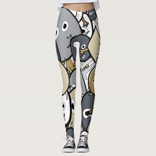 Leggings Monstres de Doodle (Devant)