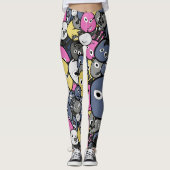 Leggings monstres mignons (Devant)