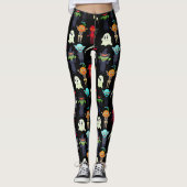 Leggings Monstres pas si effrayants Halloween meilleure qua (Devant)