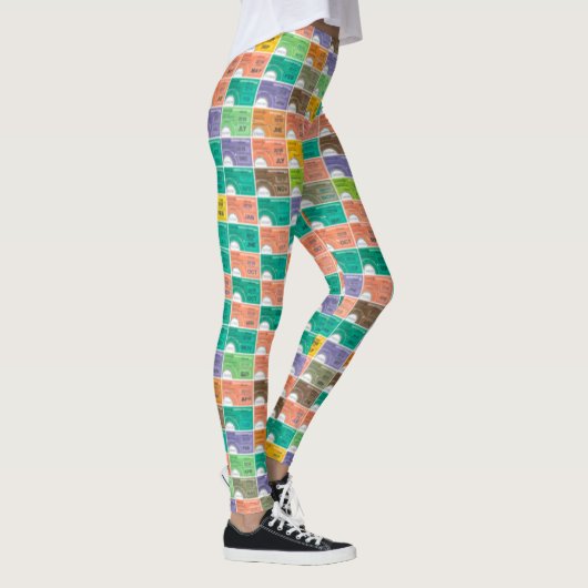 Leggings Montage des billets de train (Droite)