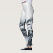 Leggings Montagnes majestueuses sous les nuages (Gauche)