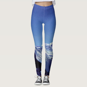 Leggings Montagnes neigeuses, panorama hivernal